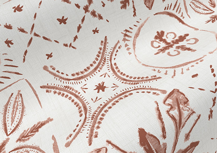 Moroccan Tiles, Terracotta - Twist&Fit Roller Blind - Image 4